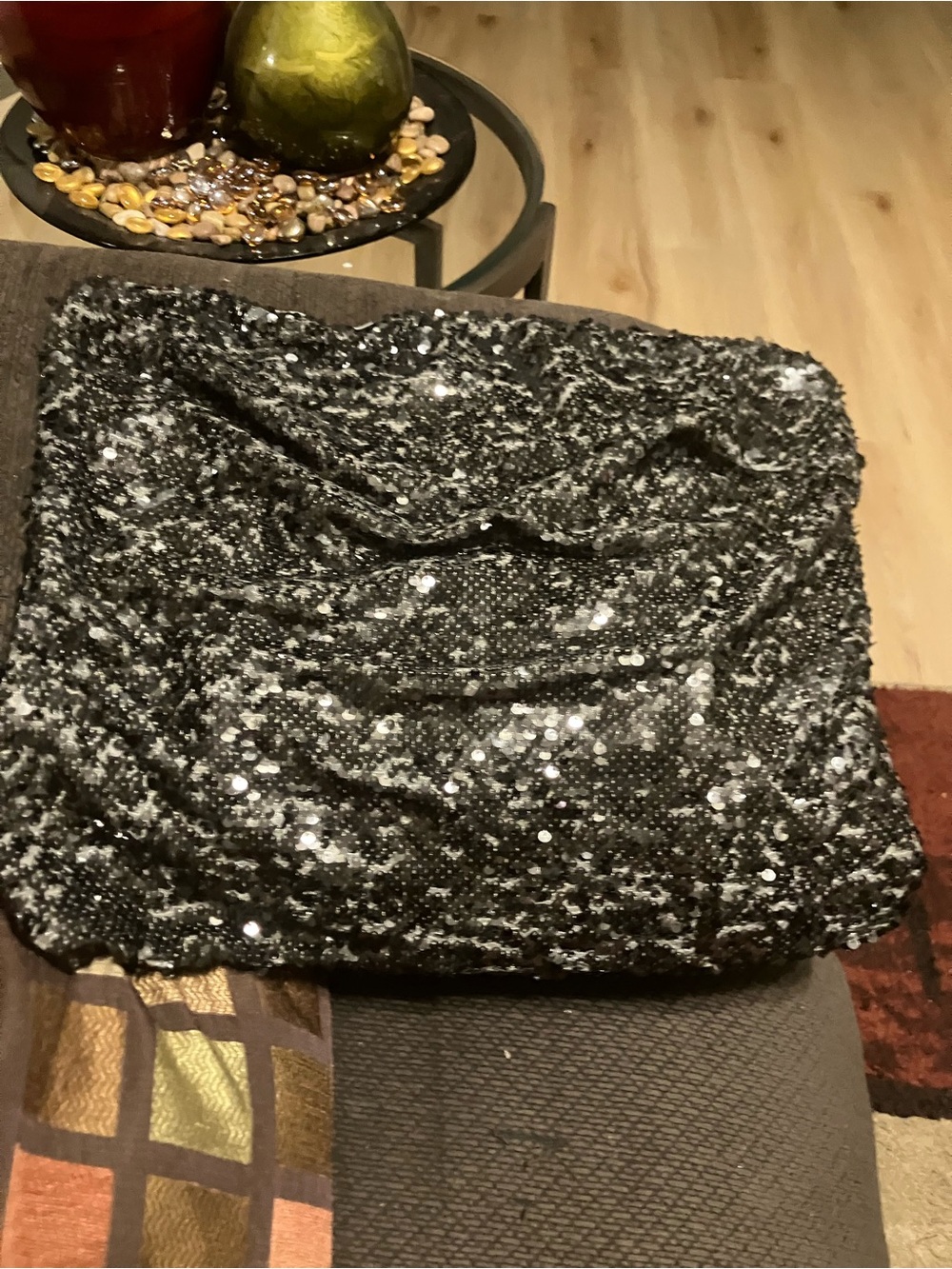 Fashion Nova Black Sequin Women's Blouse